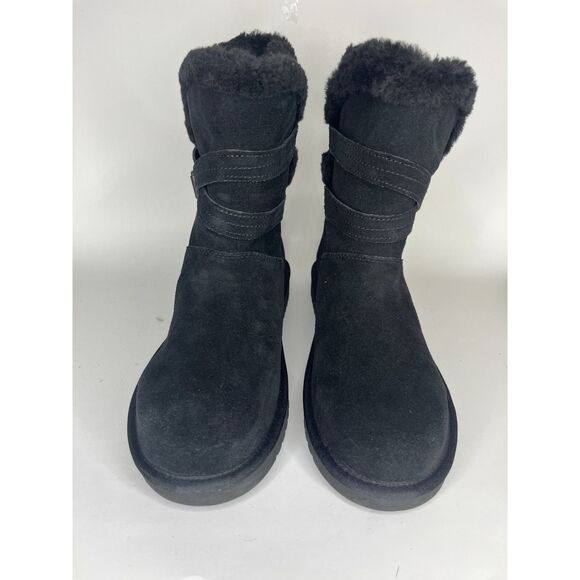 koolaburra by ugg boots Winter Women Size 10 Black Suede - Picture 1 of 12